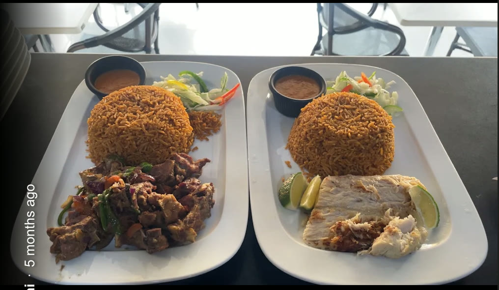 Signature jollof plates at Juba Jollof